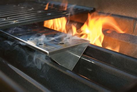 smoker box on stainless steel grill|smoker boxes for charcoal grills.